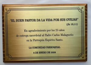 Reconocimiento al Padre Carlos Malagueño 2 Reconocimiento al Padre Carlos Malagueño 2